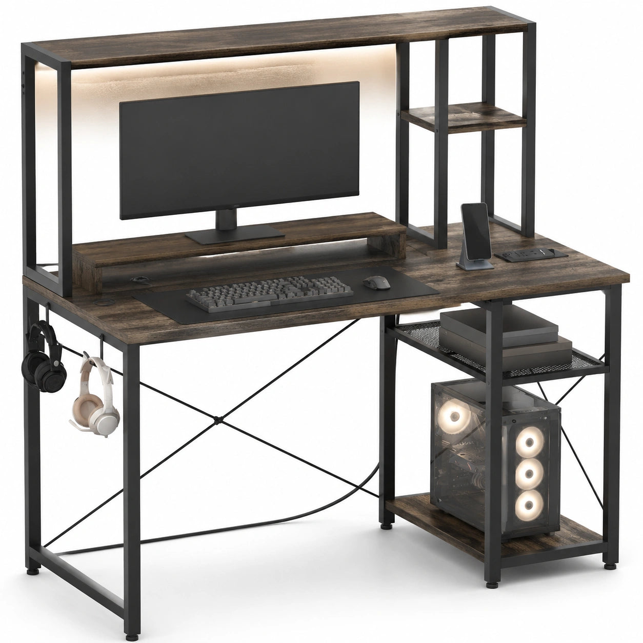 bureau-gamer-compact-avec-rangements-et-ports-usb-eclairage-led-integre-gris-lsecwo1862sw